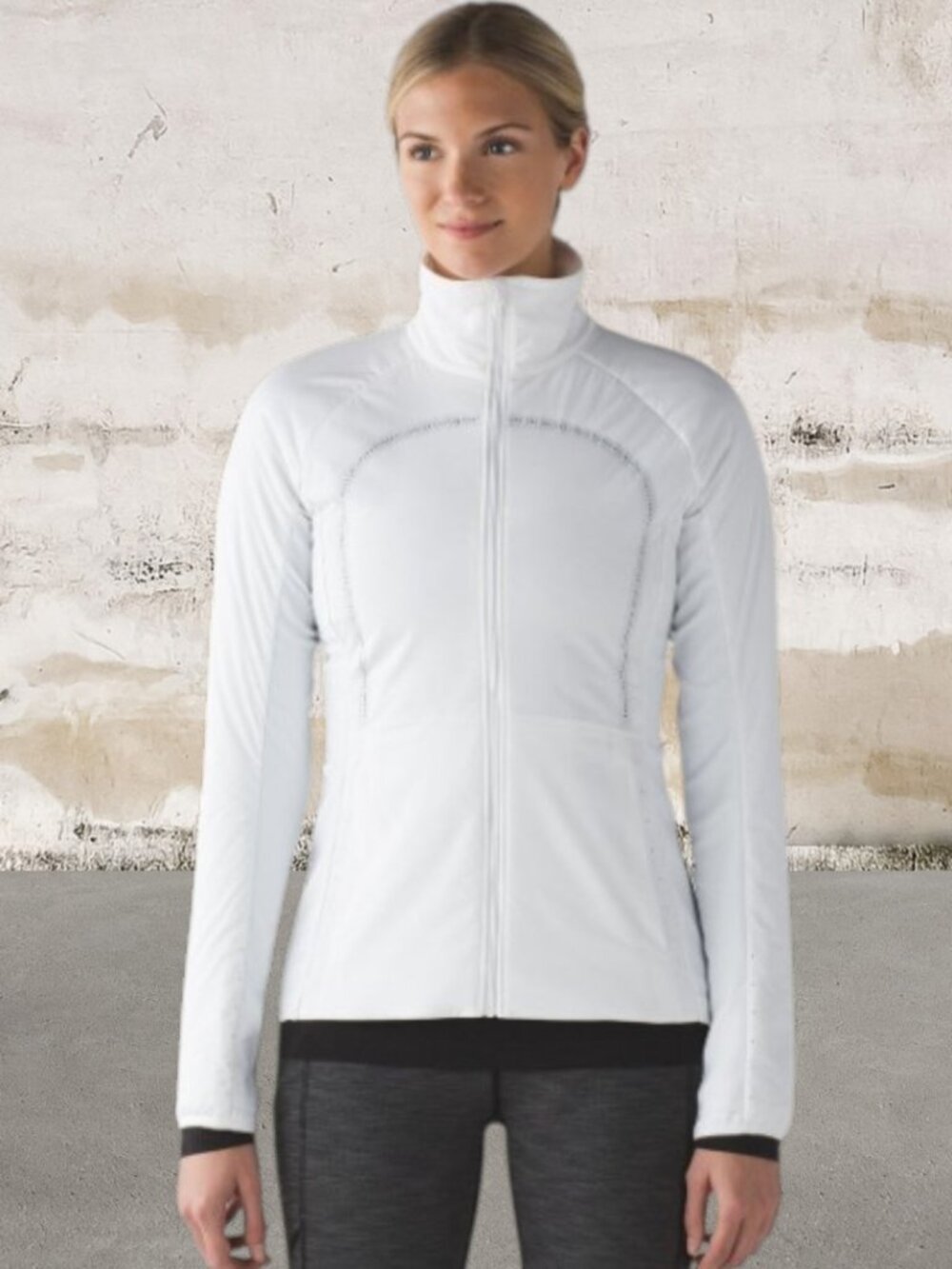 Lululemon $198 Run For Cold Jacket in White Size 6